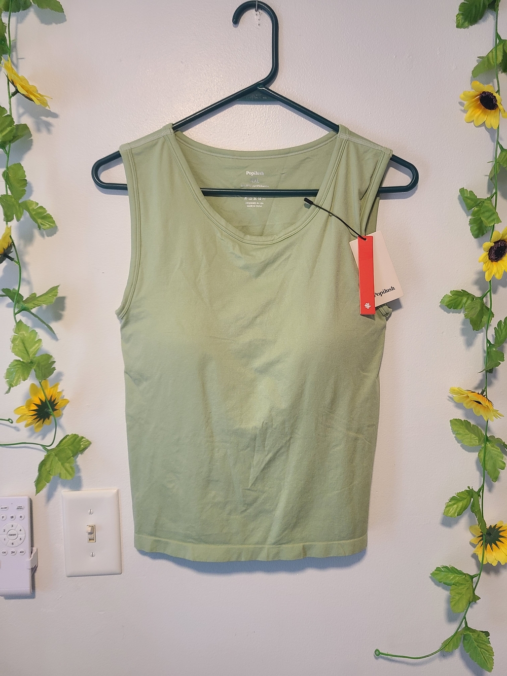 Popilush Seamless Built-in Bra All-in-One Shapewear Tank